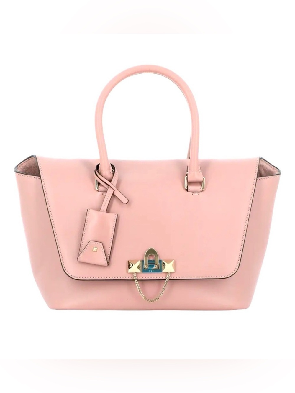 Valentino “Demilune Double Pink Handle Bag”(like new)
